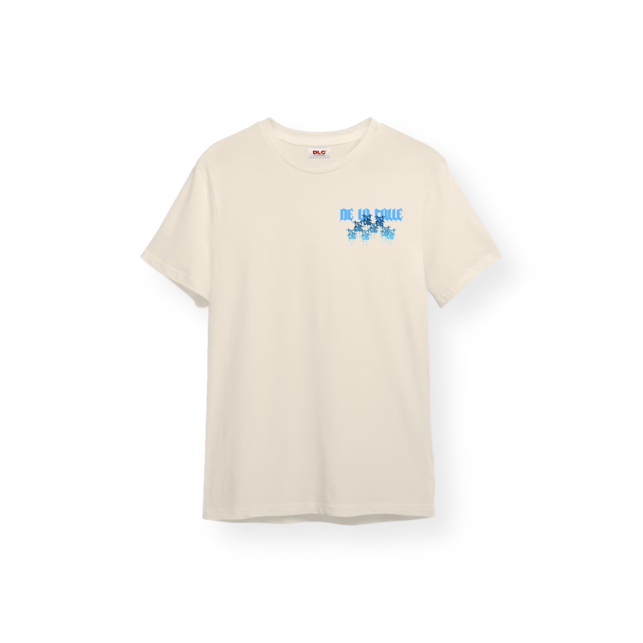 DLC Drip Tee - Cream/Blue