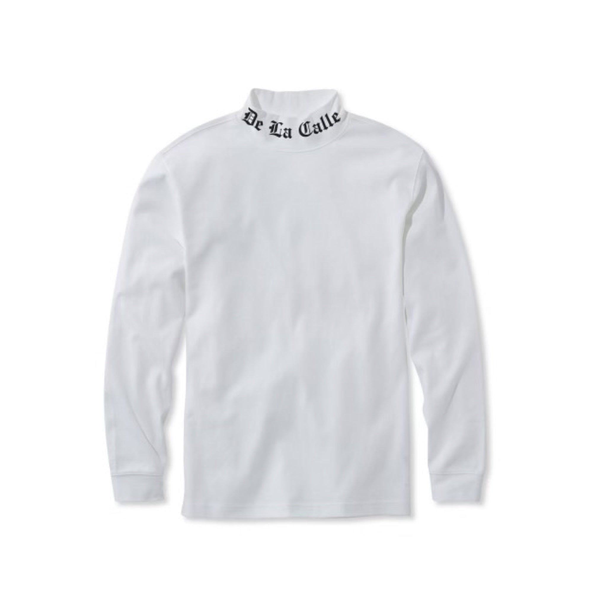 DE LA CALLE “MOCK NECK” LONG SLEEVE TEE